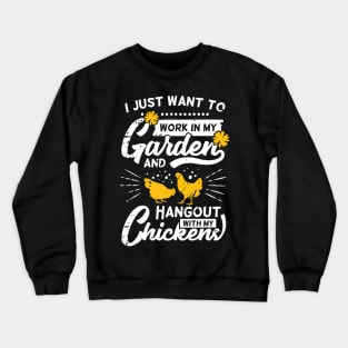 Backyard Chicken Farming Farm Farmer Gift Crewneck Sweatshirt